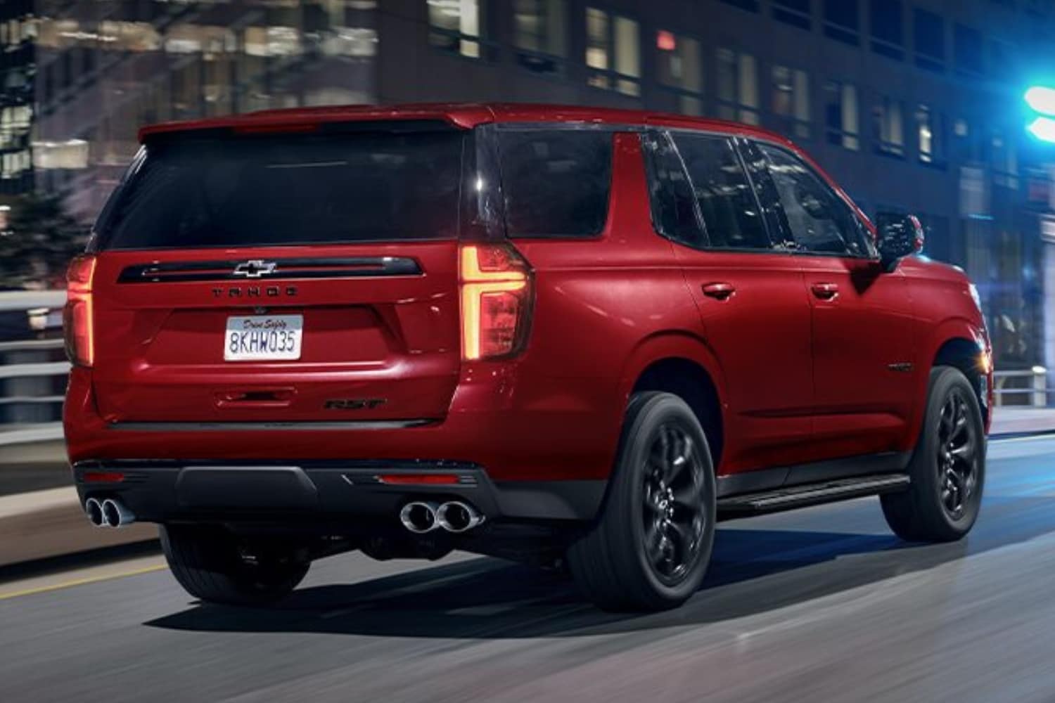 2023 Chevy Tahoe SUV Comparison - Octane GMC of Santa Fe.jpg Rear Exterior 2023 Chevy Tahoe SUV Comparison