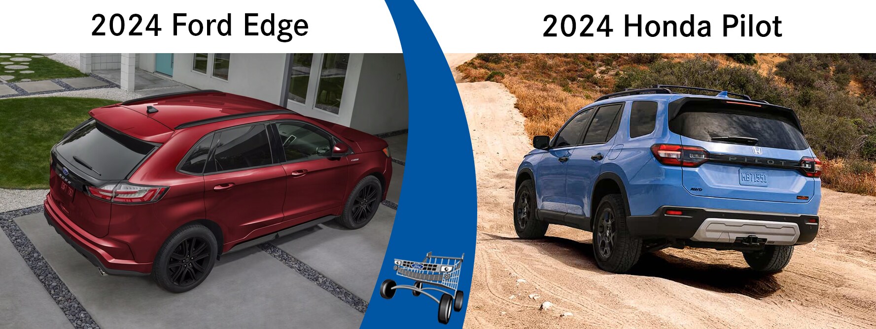2024 ford edge vs. 2024 honda pilot
