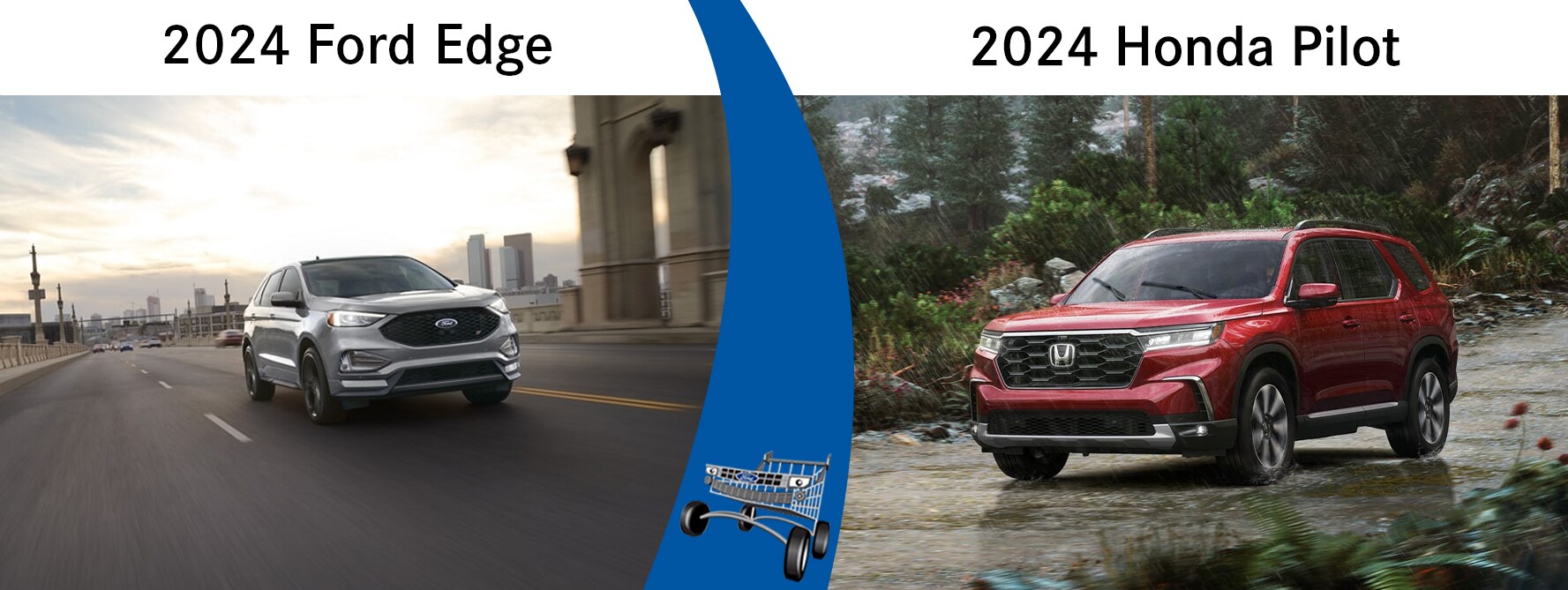2024 ford edge vs. 2024 honda pilot