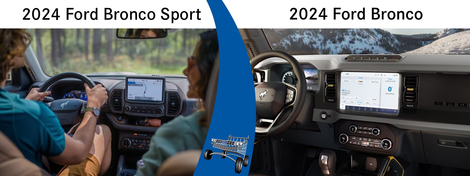2024 Ford Bronco Sport vs the 2024 Ford Bronco