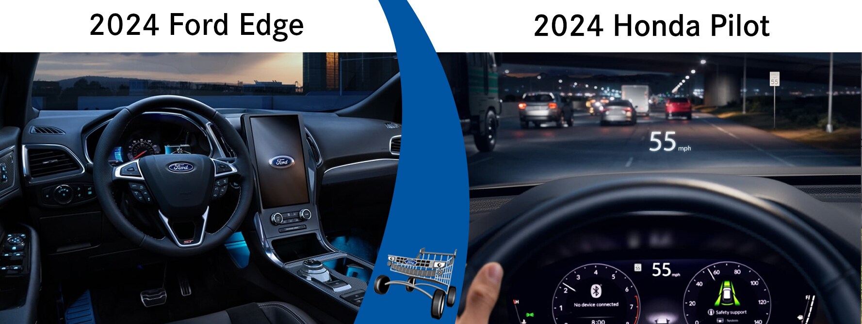2024 ford edge vs. 2024 honda pilot