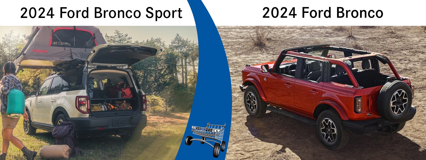 2024 Ford Bronco Sport vs the 2024 Ford Bronco