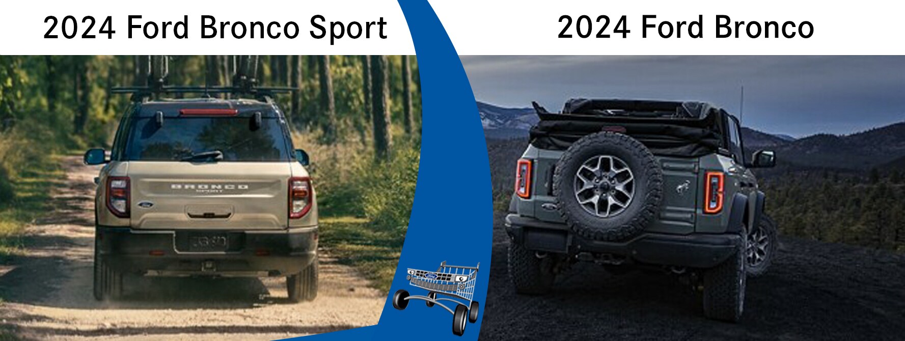 2024 Ford Bronco Sport vs the 2024 Ford Bronco