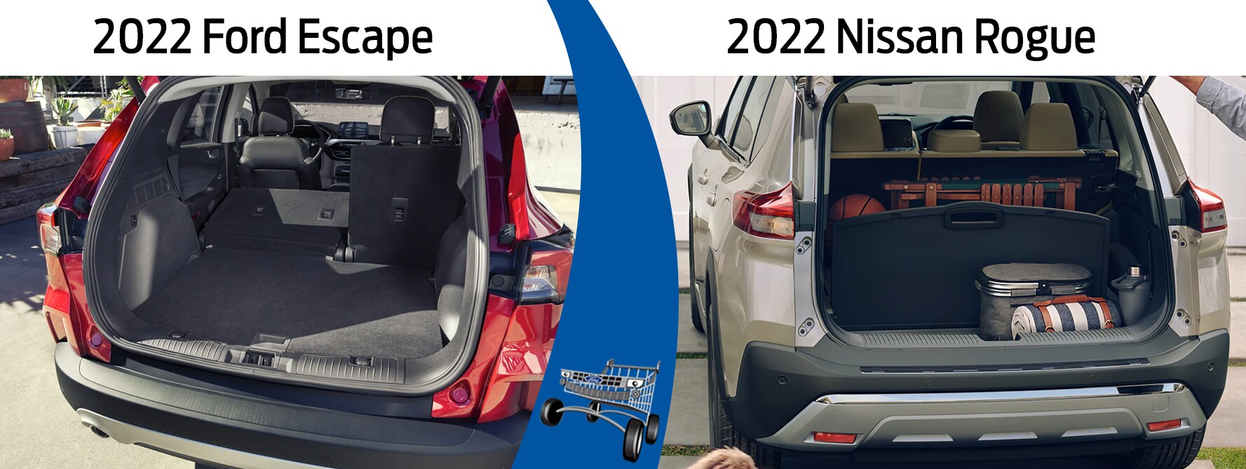 Interior Features of the Ford Escape and Nissan Rogue