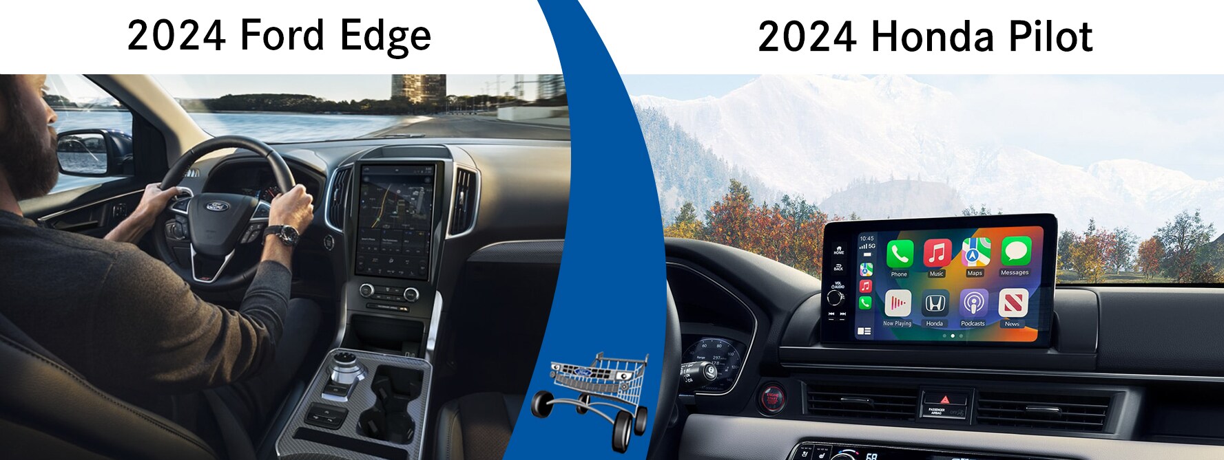 2024 ford edge vs. 2024 honda pilot