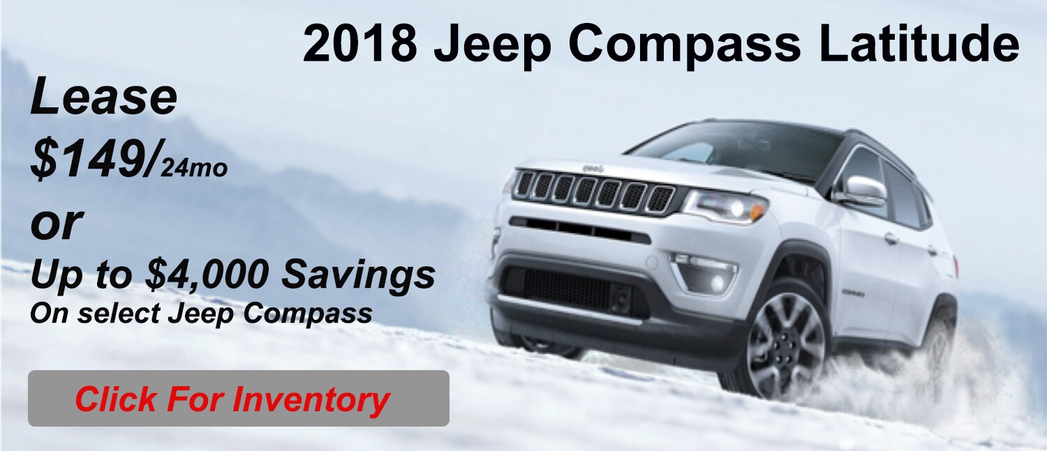 2018 Jeep Compass Lease Special on Cape Cod
