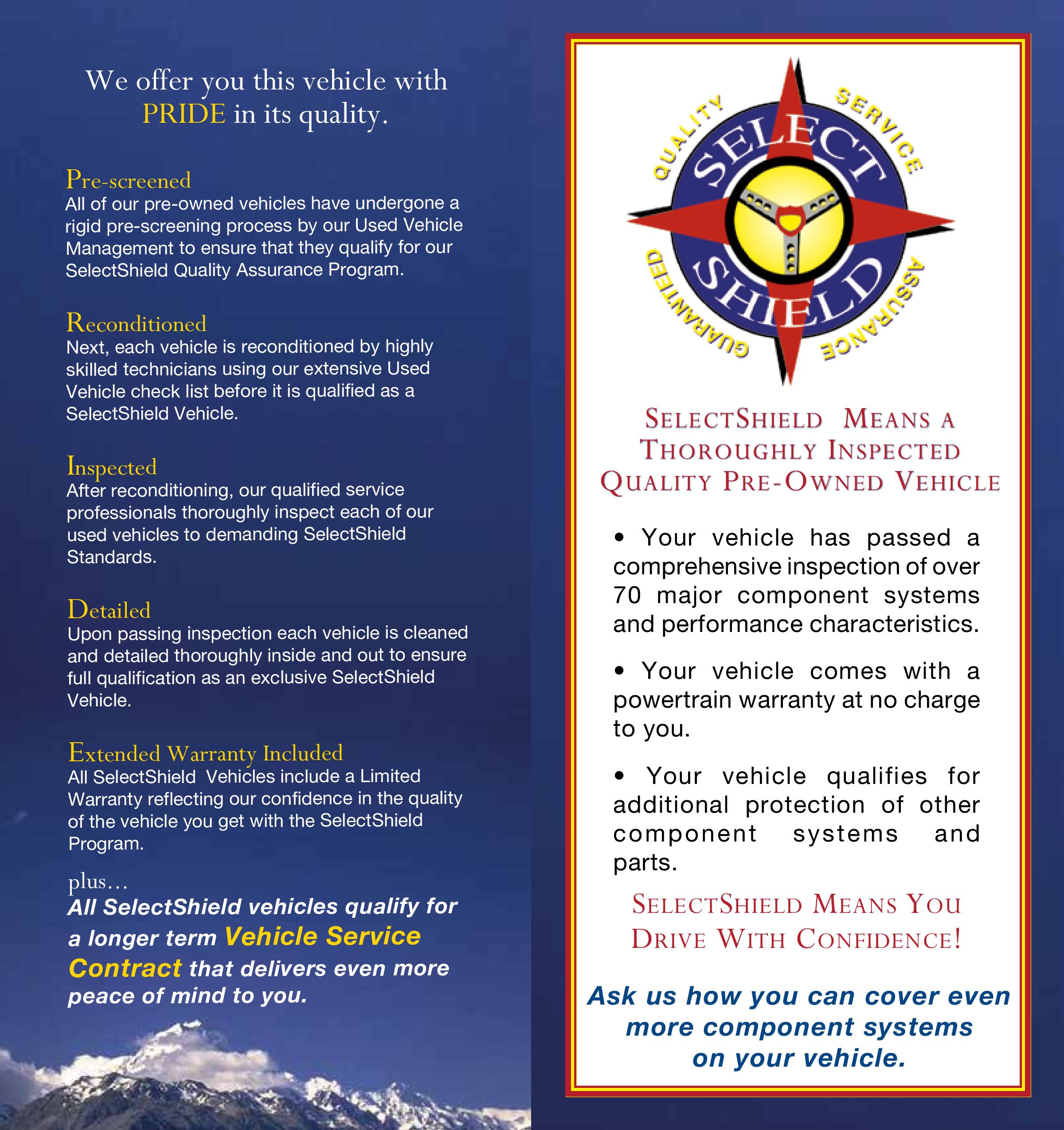 Select-Shield-Brochure-page-001.jpg Select Shield Quality Pre-Owned Vehicles in Ontario, OR