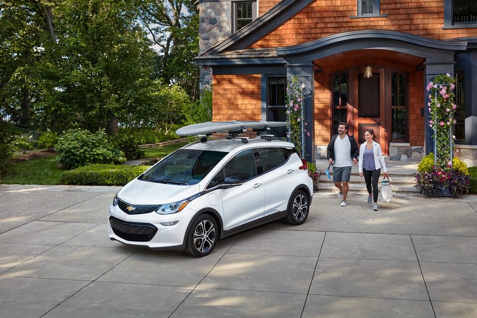 Chevrolet Bolt EV in driveway