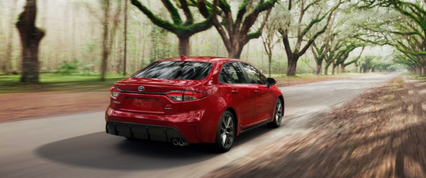 Red Toyota Corolla