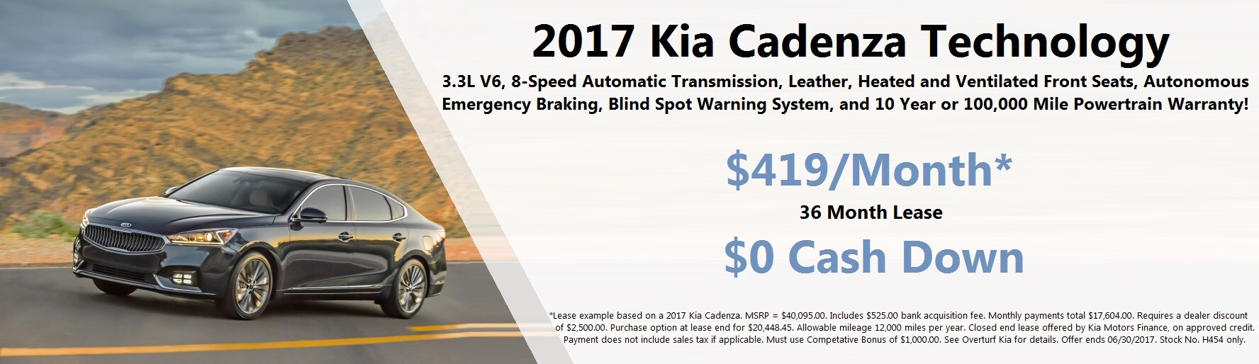 2017 Kia Cadenza Technology Lease at Overturf Kia in Kennewick.jpg
