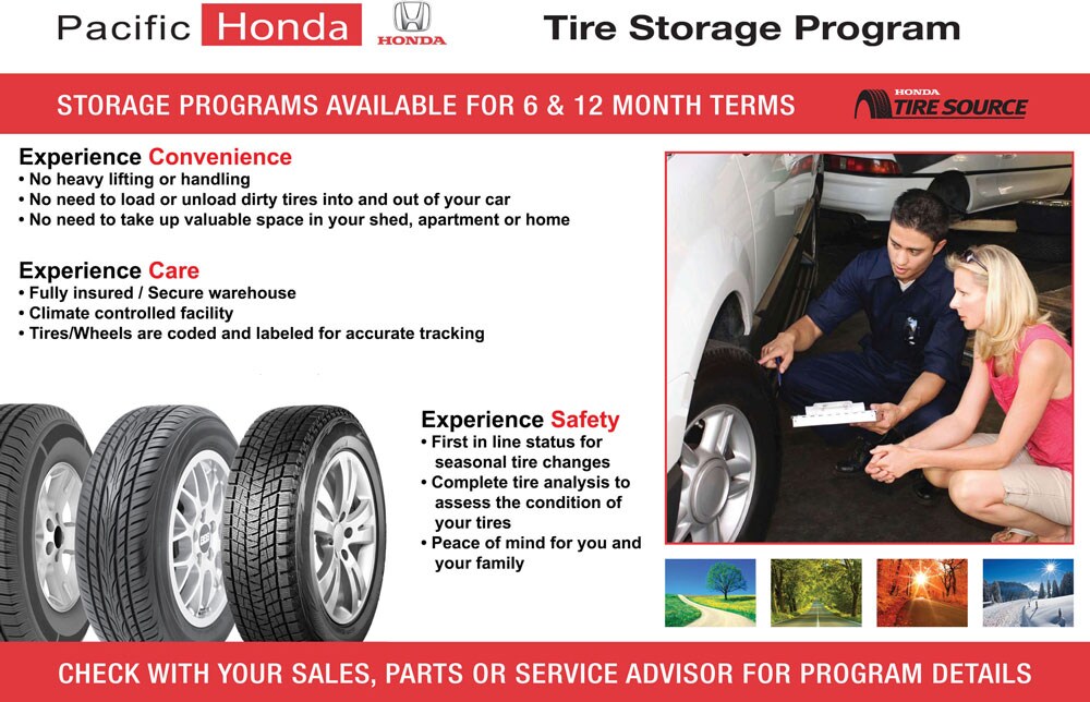 Pacific Honda Tire Storage | Pacific Honda