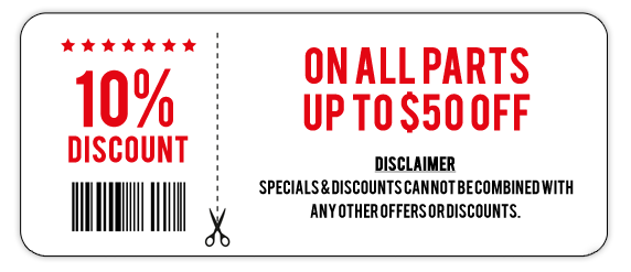 On All Parts Up To $50 OFF