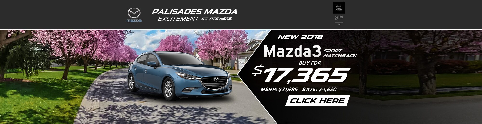 Mazda3 hatchback lease deal image