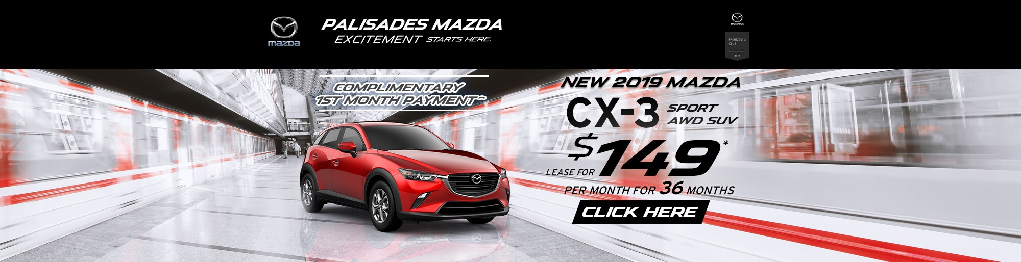 Mazda CX-3 lease deal image