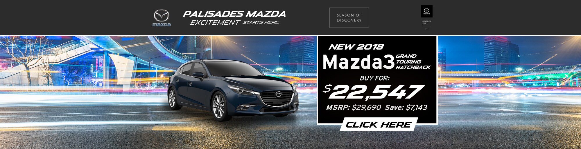 Mazda3 hatchback lease deal image