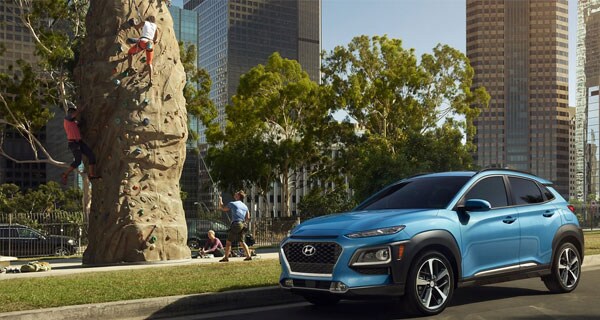 Blue Hyundai Kona Blue Hyundai Kona in West Palm Beach Florida
