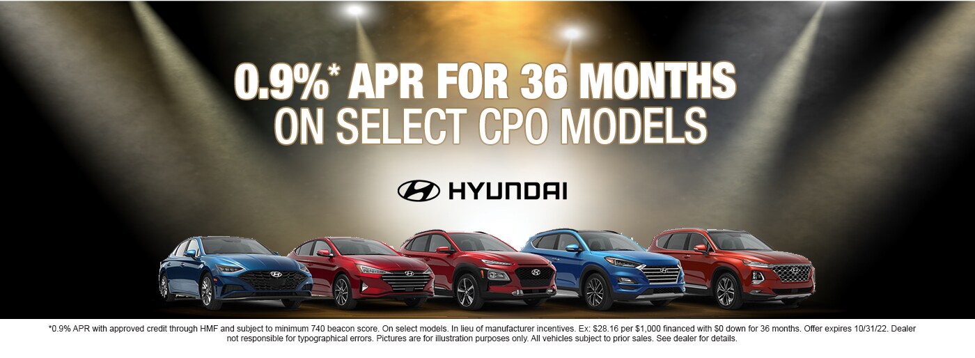 0.9% APR for 36 Months on Select CPO