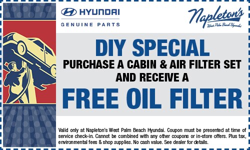 FREE Oil Filter with a purchase of a cabin & air filter set