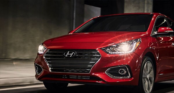 Red Hyundai Accent