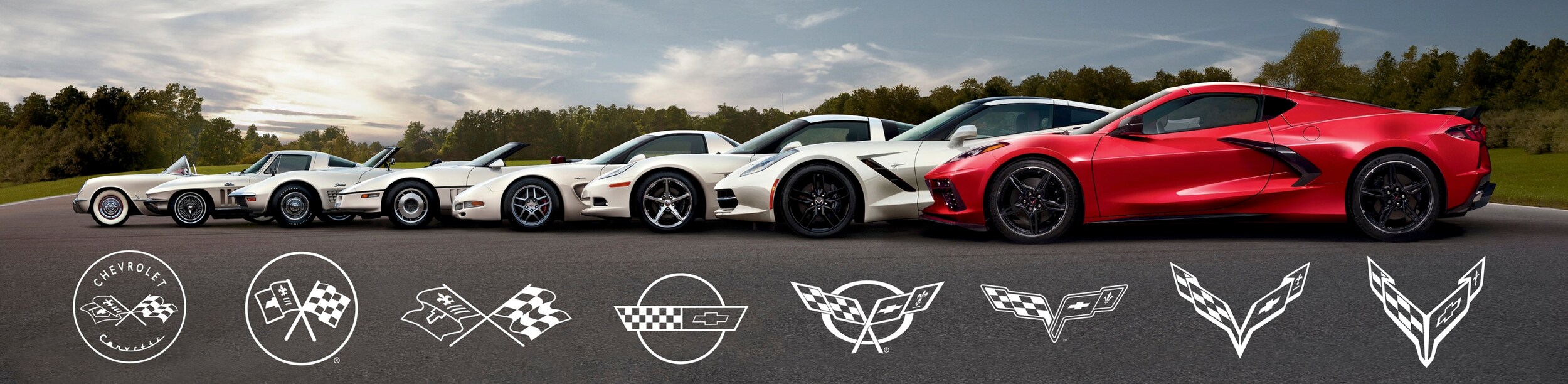 Corvettes over the years
