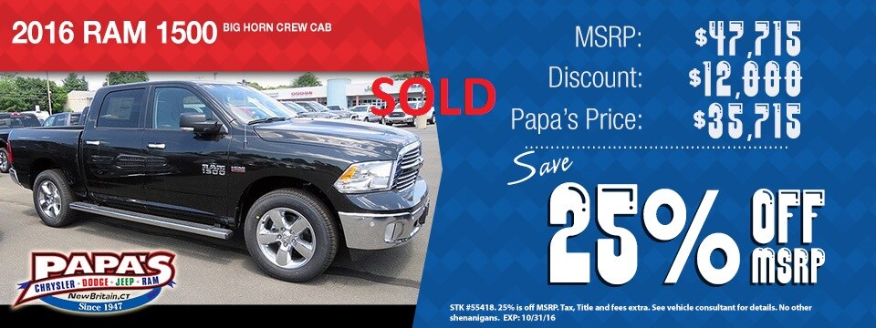 2016 Dodge Ram 1500 Discounted and on sale #55418.jpg