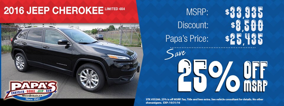 2016 Jeep Cherokee Discounted and on sale #55266.jpg