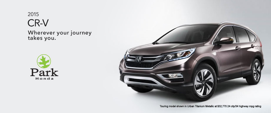 The 2015 Honda CR-V at Park Honda