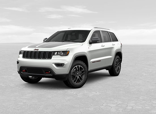 A white 2019 Jeep Grand Cherokee Trailhawk