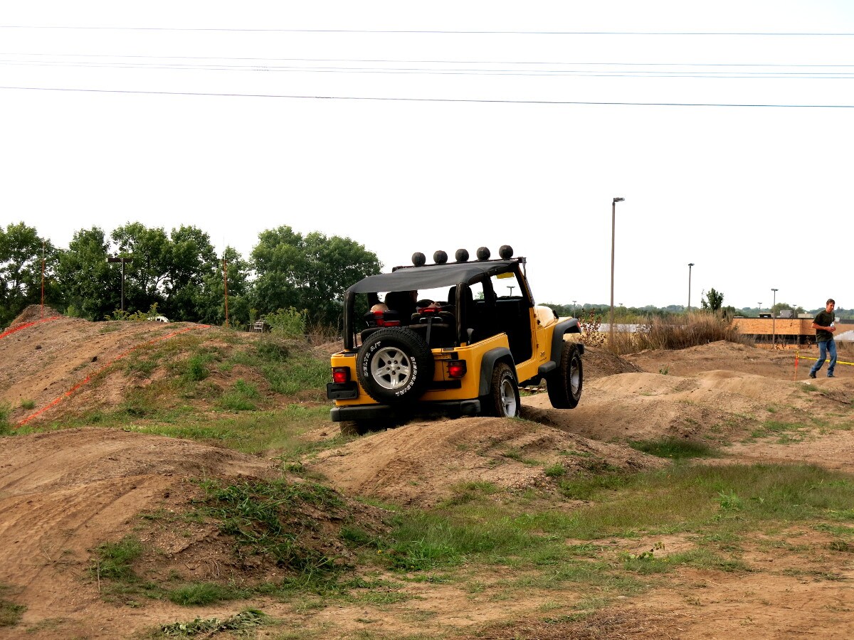 Yellow Jeep Wrangler