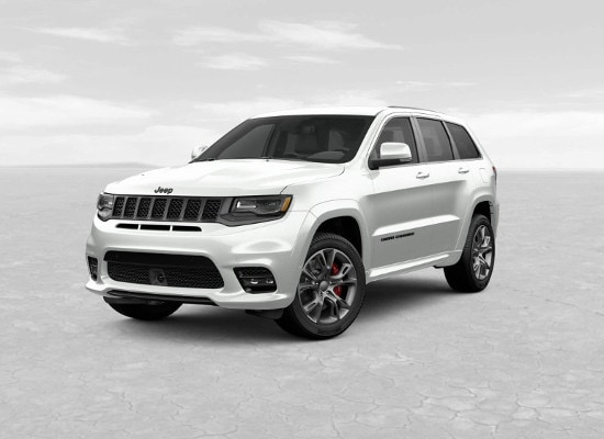A white 2019 Jeep Grand Cherokee SRT