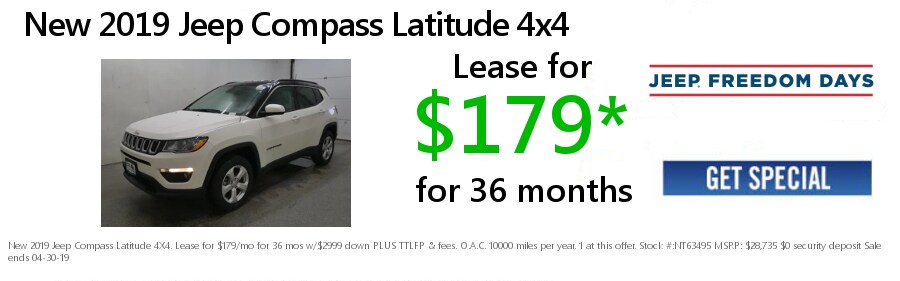 2019 Jeep Compass Lease Special