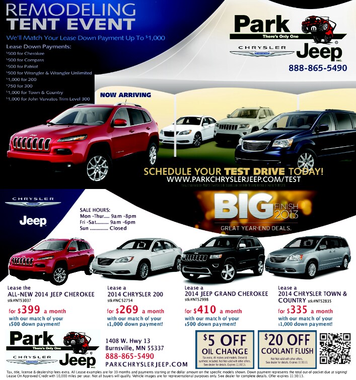 Park Chrysler Jeep Weekly Ad Specials