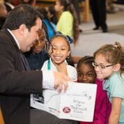 Joe Avila at Cesar Chavez Learning Center Dallas for Ford Driving Dreams Reading Party.jpg
