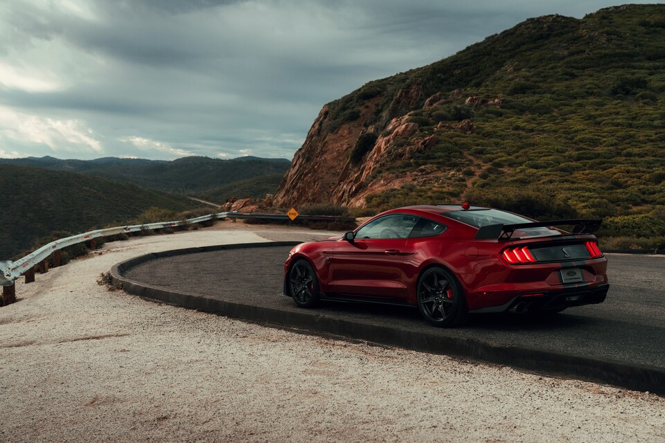 Ford Mustang 2023 Driving on Road