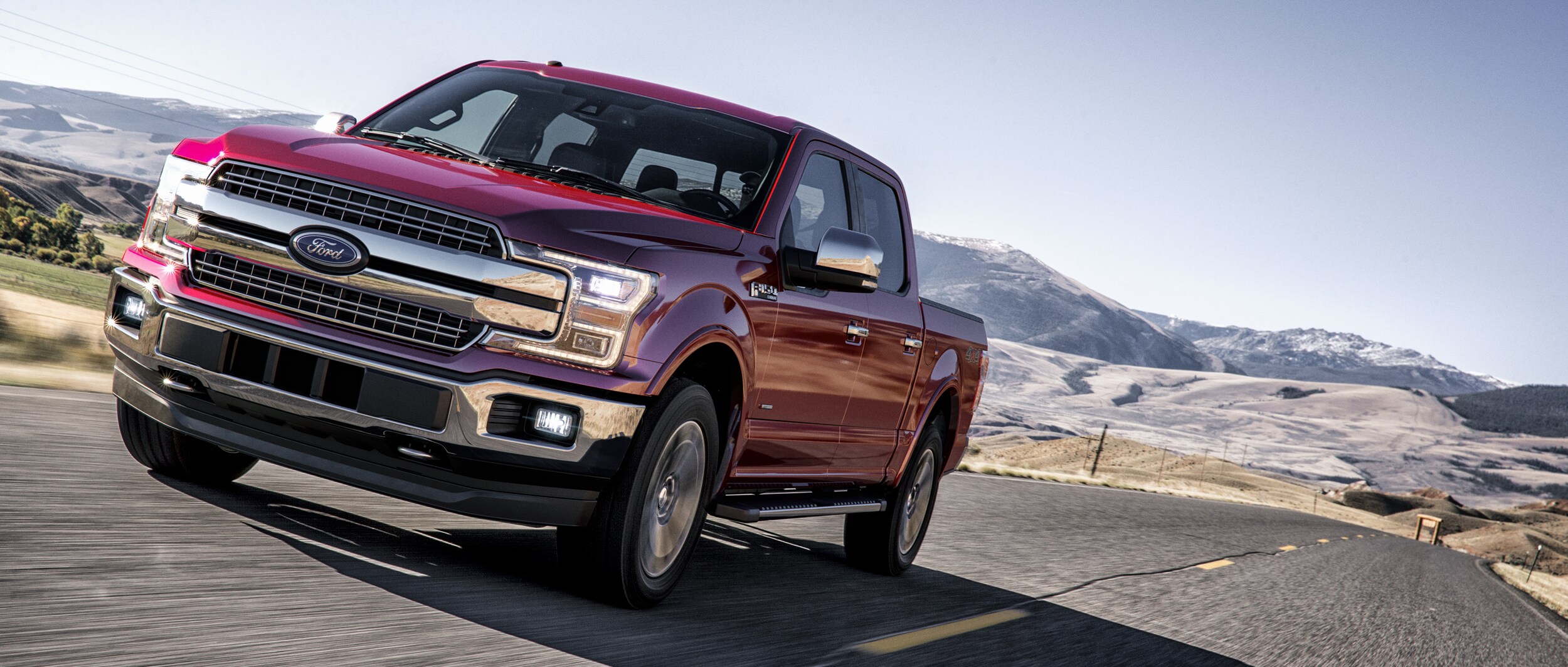 Red 2018 Ford F-150 Lariat