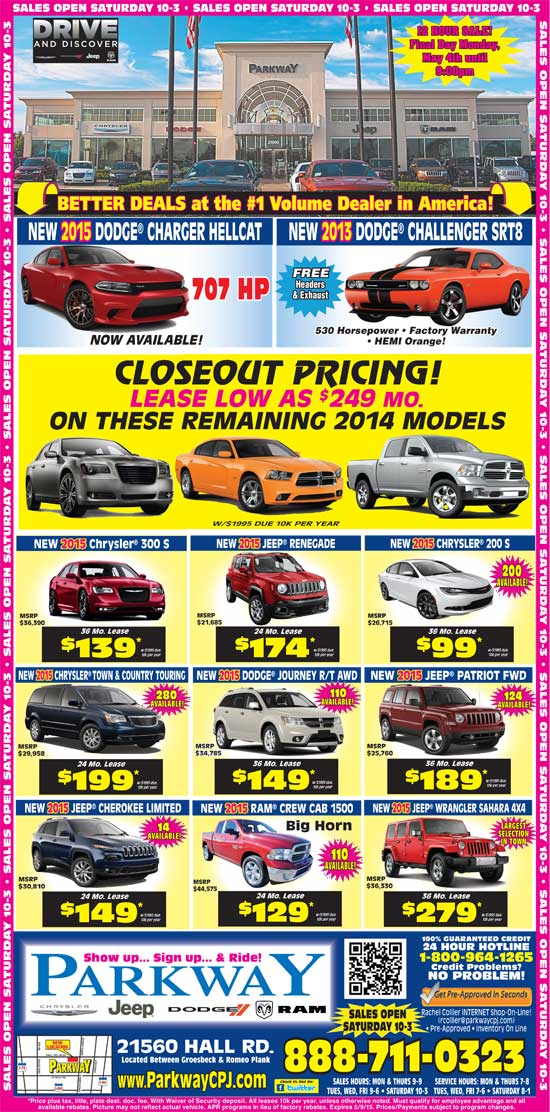 Parkway Chrysler Dodge Jeep Ram New Chrysler, Jeep, Dodge, Ram