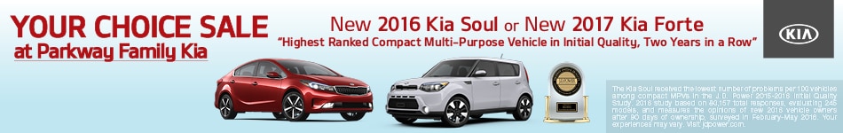 Your Choice Sale at Parkway Family Kia