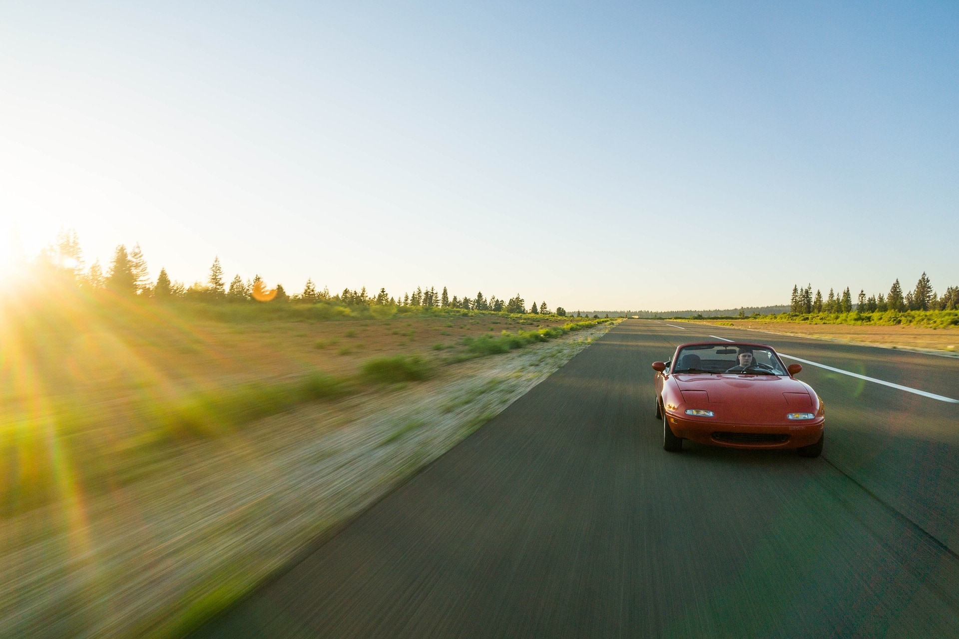 driving off into the sunset