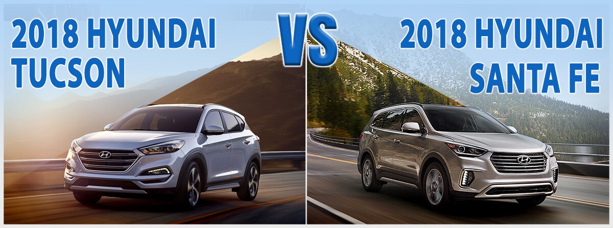 Hyundai Tucson vs. Hyundai Santa Fe in Wilmington NC