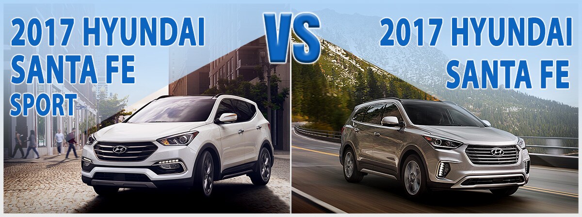 Hyundai Santa Fe Sport vs. Hyundai Santa Fe in Wilmington NC