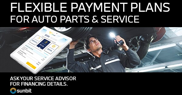 Flexible Payment Plans for Auto Parts & Service. Powered by Sunbit.
