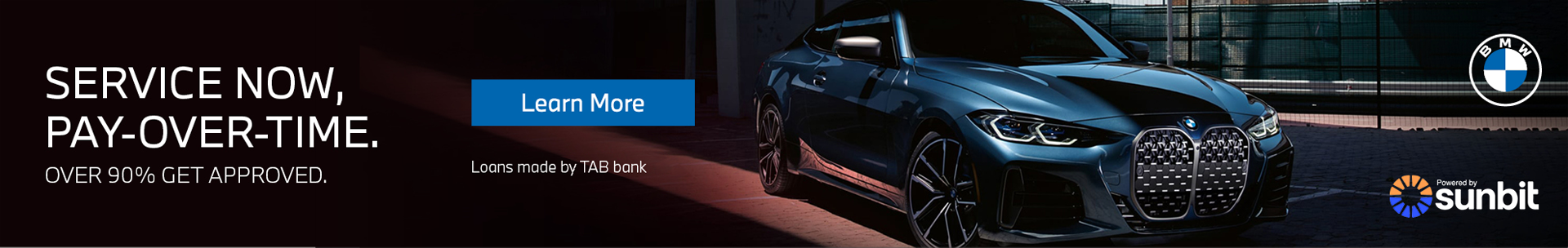 Sunbit financing option available for vehicle service payments at Patrick BMW