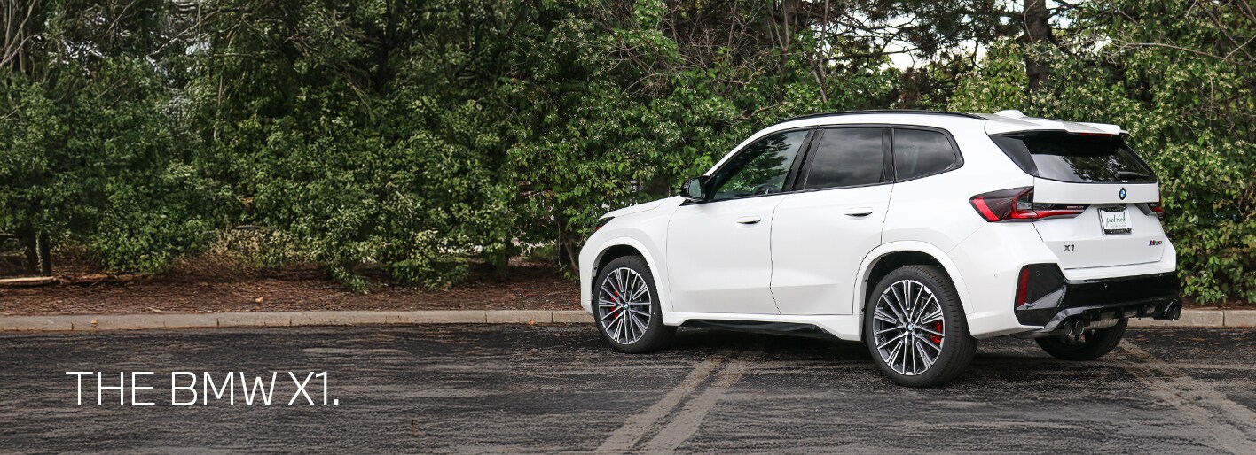 2026 BMW X1 luxury compact SUV at Patrick BMW, featuring sleek design, bold kidney grille, and modern styling