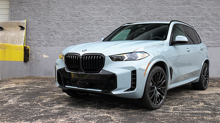2026 BMW X5 luxury SUV displayed at Patrick BMW in Schaumburg, IL, showcasing its bold design and premium features.