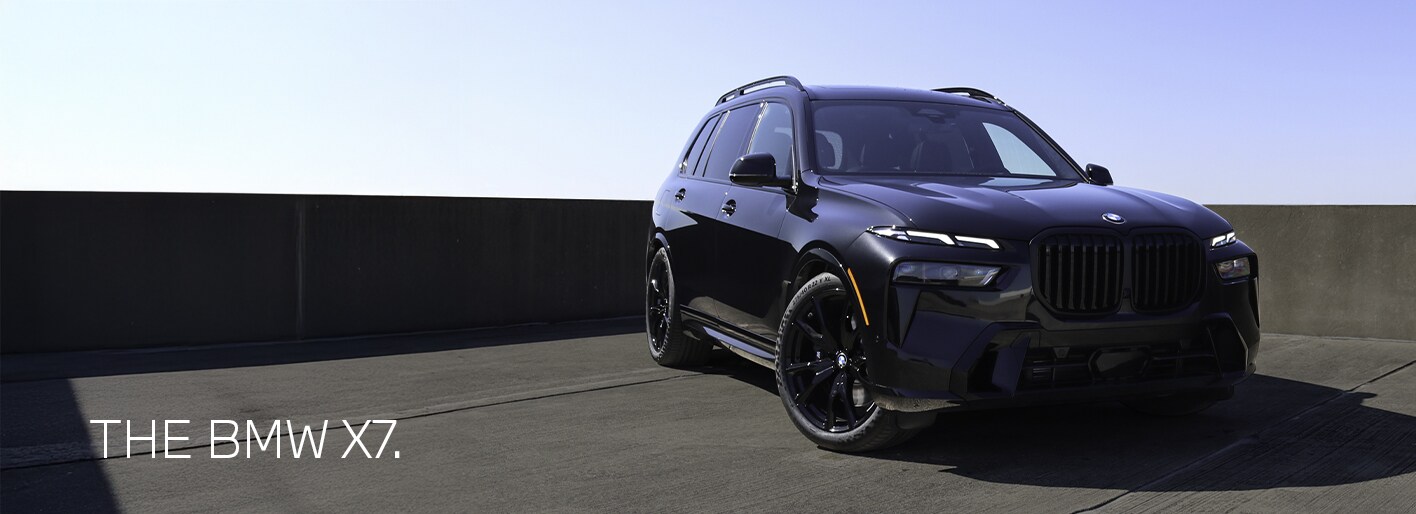2026 BMW X7 luxury SUV with bold kidney grille and sleek LED headlights, showcased at Patrick BMW in Schaumburg, IL