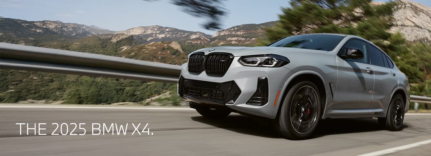 Dynamic and stylish BMW X4 Coupe SUV showcasing its bold design and athletic stance.