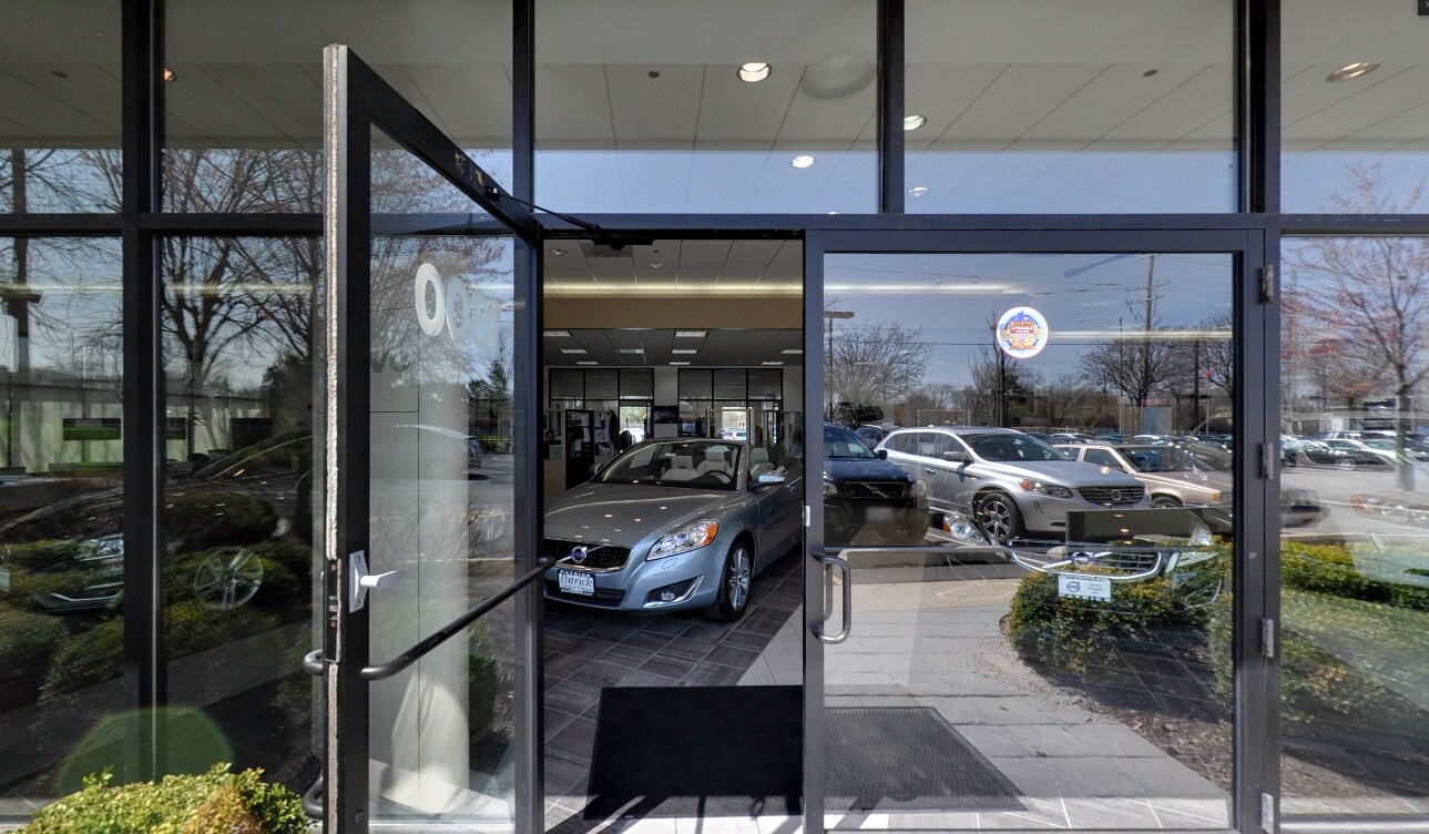 Patrick Volvo dealership entrance the entrance to Patrick Volvo