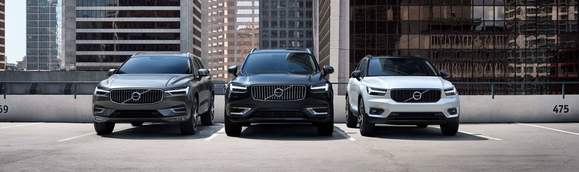 Volvo Cars in Front of Buildings
