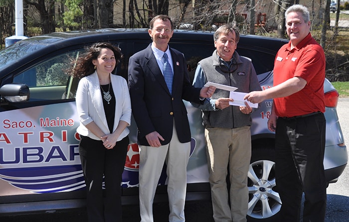 Patriot Subaru Saco Earth Day Donation 2016.jpg