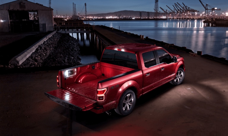 2020 Ford F-150 parked outside near water